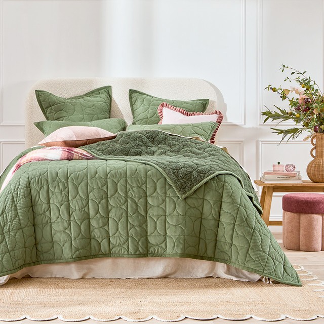 Brooklyn Corduroy Sherpa Reversible Coverlet Set by Habitat