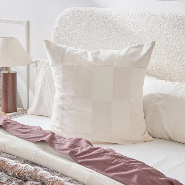 Tayson Check European Pillowcase by M.U.S.E.