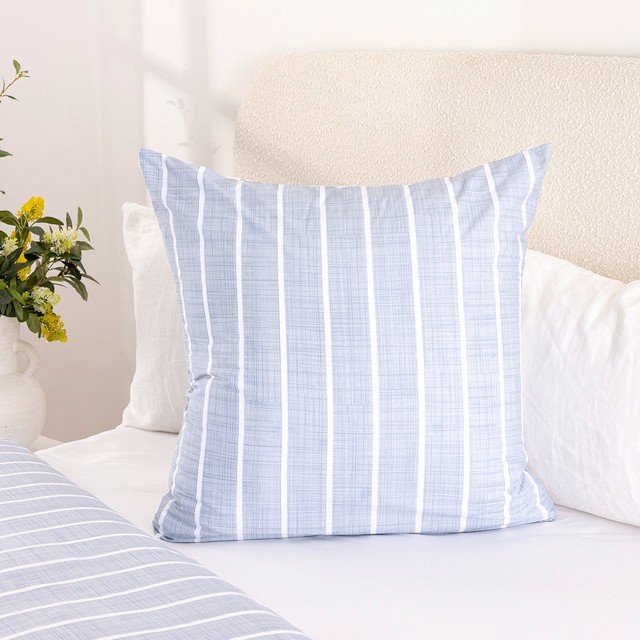 Adria Reversible Stripe European Pillowcase by Habitat