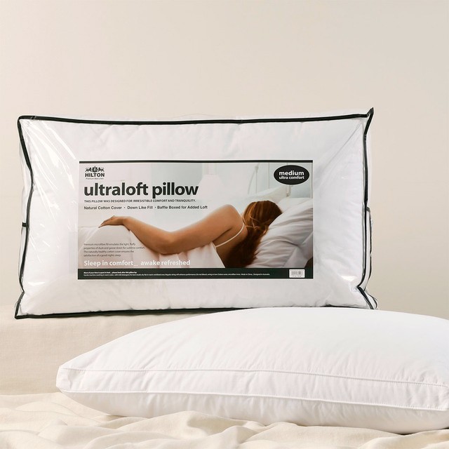 Ultra Loft Medium Microfibre Pillow by Hilton