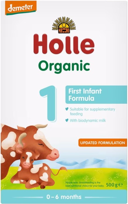 Holle Organic Cow Milk Infant Formula 1 with DHA 500g