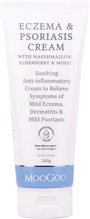 MooGoo Eczema & Psoriasis Cream with Marshmallow Elderberry 200g