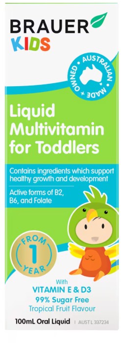 Brauer Baby & Kids Liquid Multivitamin for Toddlers 100ml
