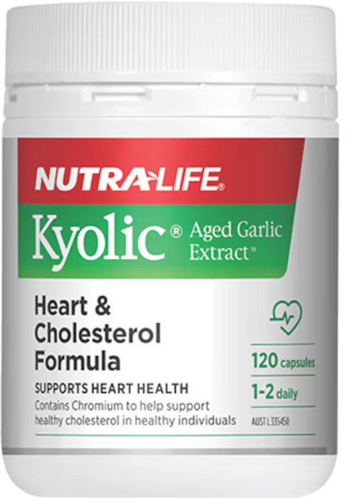 Nutra-Life Kyolic Aged Garlic Extract Heart & Cholesterol 120 Capsules