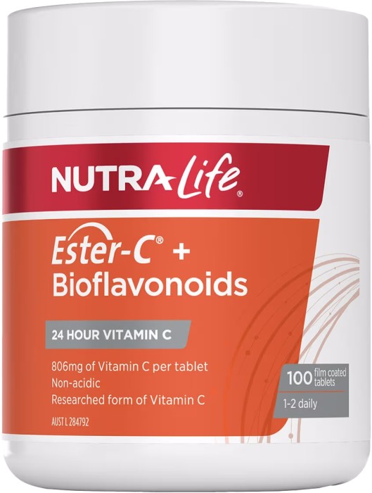 Nutra-Life Ester C High Strength + Bioflavonoids 120 Tablets