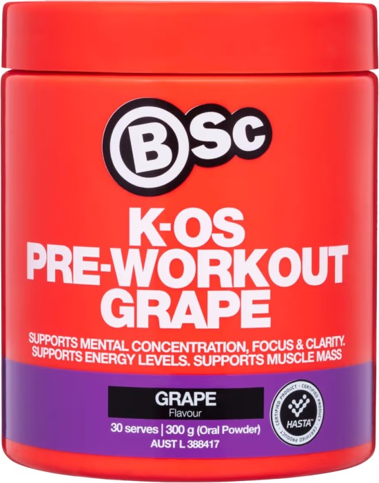 BSC Body Science K-OS Pre-Workout Grape 300g