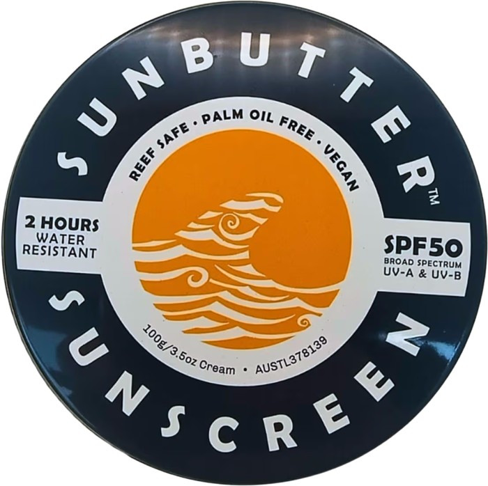 SunButter Water Resistant Reef Safe Sunscreen SPF50 100g