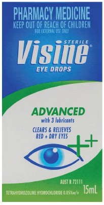 Visine Eye Drops Advanced 15ml