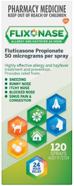Flixonase Allergy & Hayfever 24 Hour Nasal Spray 120 Doses