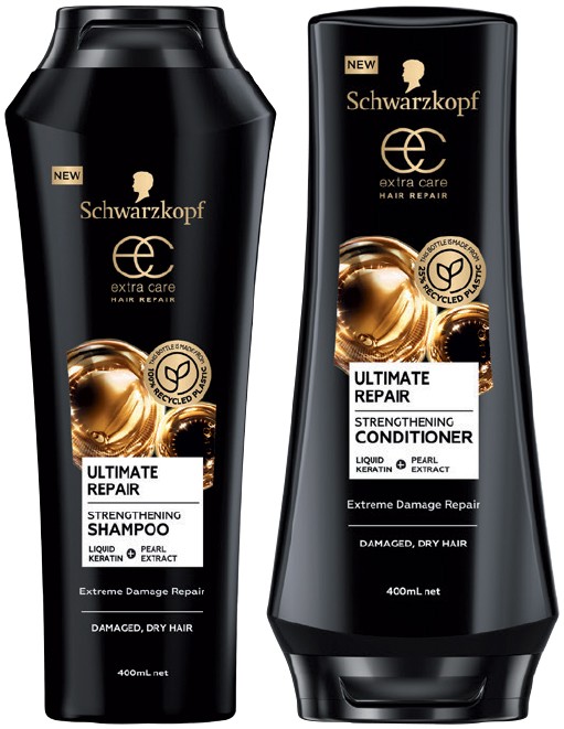 Schwarzkopf Extra Care Hair Repair Shampoo or Conditioner 400mL Selected Varieties