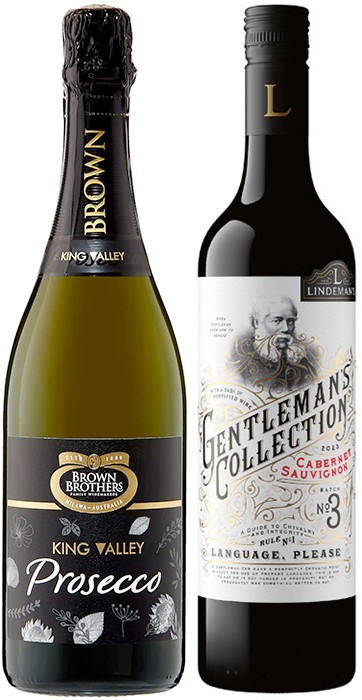 Brown Brothers Prosecco or Lindemans Gentleman’s Collection 750mL Varieties