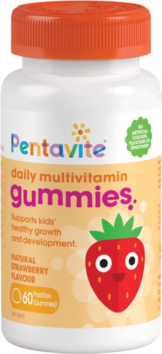 Pentavite Daily Multivitamin Support Kids Gummies 60 Pack*