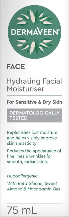 DermaVeen Hydrating Facial Moisturiser 75mL