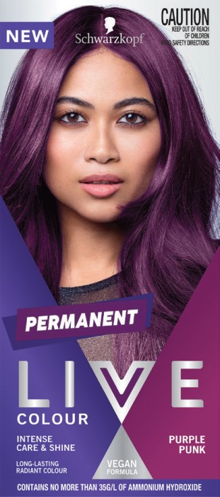 Schwarzkopf Live Colour Permanent Hair Colour Purple Pink