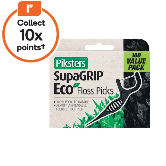 Piksters SupaGRIP Eco Floss Picks Pk 100