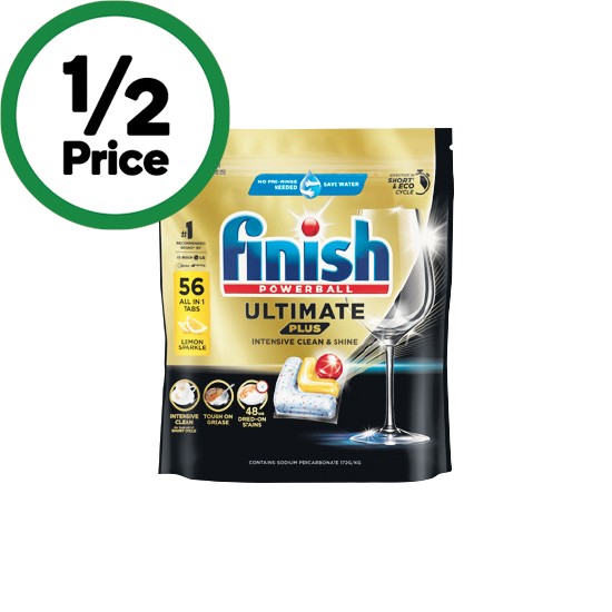Finish Ultimate Plus Dishwasher Tablets Pk 56