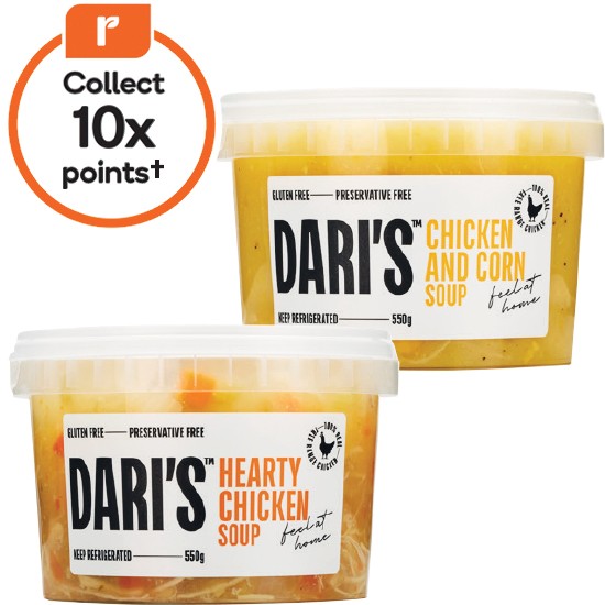 Dari’s Soups 550g – From the Deli – Excludes Flavours of the World