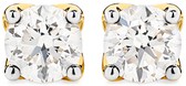 Alora 14ct Gold 1.20 Carats TW Lab Grown Diamond 4 Claw Stud Earrings