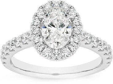 Alora 14ct White Gold 1 3/4 Carats TW Lab Grown Diamond Ring