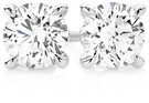 Alora 14ct White Gold 1.20 Carats TW Lab Grown Diamond 4 Claw Stud Earrings