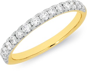 Alora 14ct Gold 1/2 Carat TW Lab Grown Diamond Band
