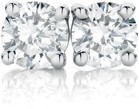 9ct White Gold Diamond Stud Earrings