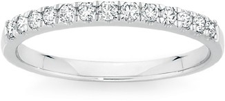18ct White Gold Diamond Band