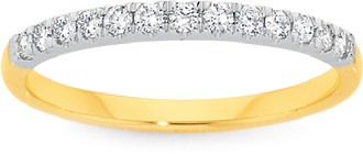 9ct Gold Fine Diamond Band