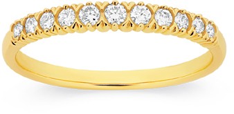 9ct Gold Diamond Band