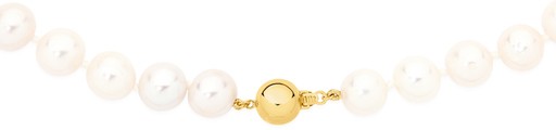 9ct Gold 50cm Cultured Fresh Water Pearl Necklace