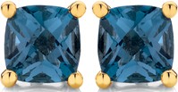 9ct Gold London Blue Topaz Studs