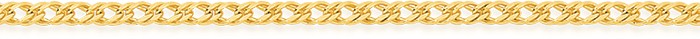 9ct Gold 50cm Solid Double Curb Chain