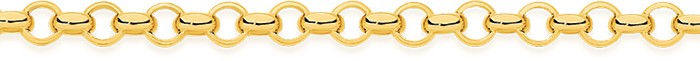 9ct Gold 50cm Solid Belcher Chain