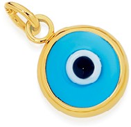 9ct Gold 8mm Evil Eye Charm