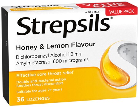 Strepsils Sore Throat Relief Lozenges 36 Pack Selected Varieties*