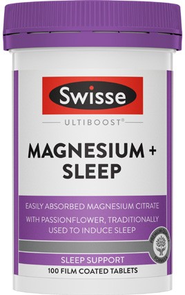 Swisse Ultiboost Magnesium + Sleep Tablets 100 Pack^