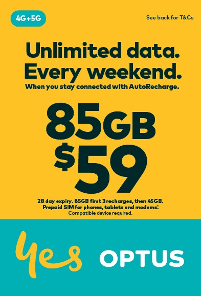 Optus $59 Prepaid SIM Starter Kit