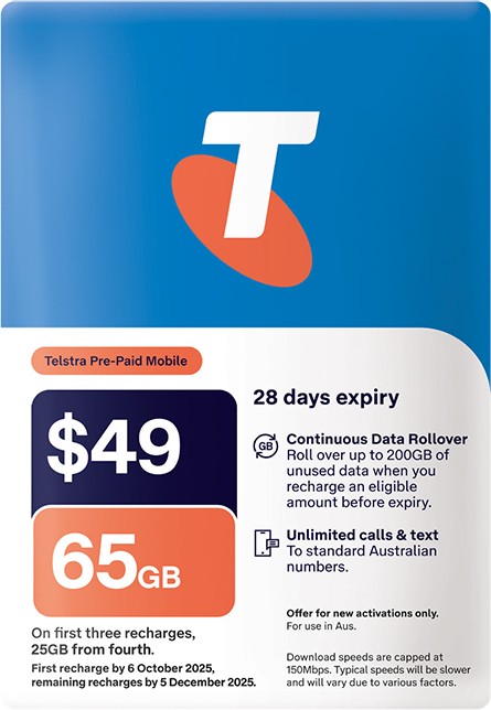 Telstra $49 SIM Kit