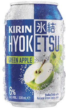 Kirin Hyoketsu Green Apple Cans 4x330mL