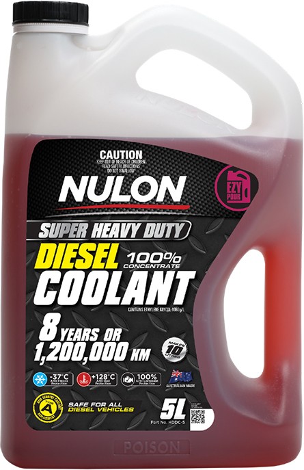 Nulon Heavy Duty Diesel Coolant 100% Concentrate 5L