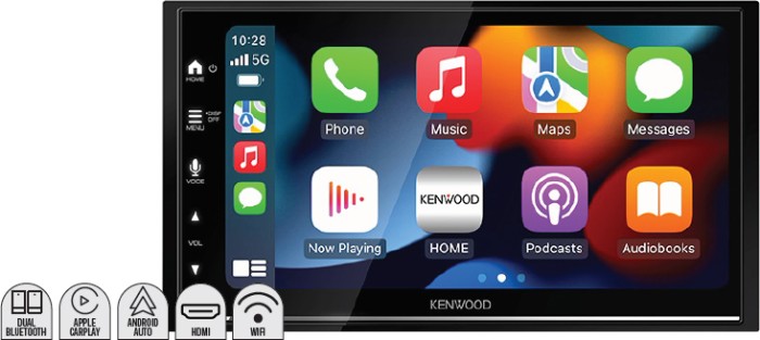 Kenwood 6.8” AV Wireless Rec 200W and Camera