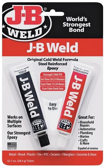 JB Weld Liquid Steel & Hardener Epoxy Adhesive