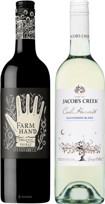 Farm Hand Organic or Jacob’s Creek Cool Harvest 750mL Varieties