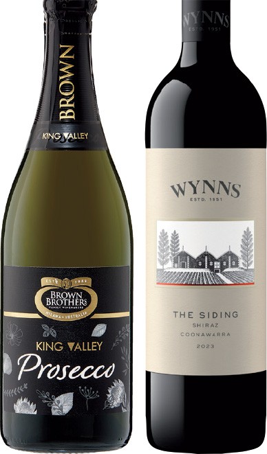Brown Brothers Prosecco or Wynns The Siding Coonawarra 750mL Varieties