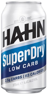 Hahn SuperDry 4.6% 30 Can Block