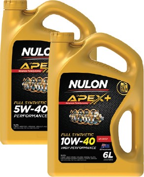 Nulon APEX+ Full Synthetic 5W-40 OR 10W-40 6L Engine Oil