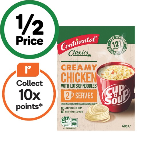 Continental Cup a Soup 50-75g Pk 2
