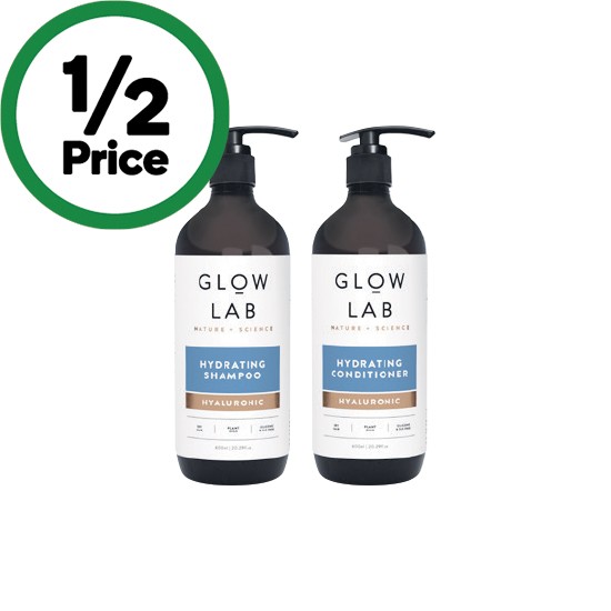 Glow Lab Shampoo or Conditioner 600ml
