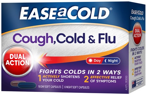 Ease a Cold Cough, Cold & Flu Capsules 24 Pack^