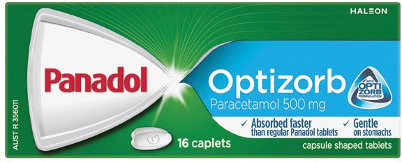 Panadol Optizorb Pain Relief Caplets 16 Pack
